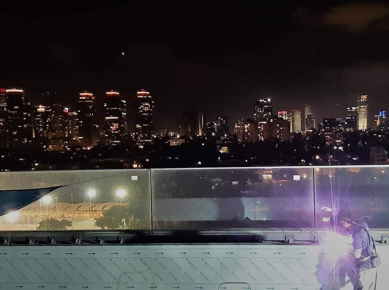 Precise work of welders on a project in the Middle East