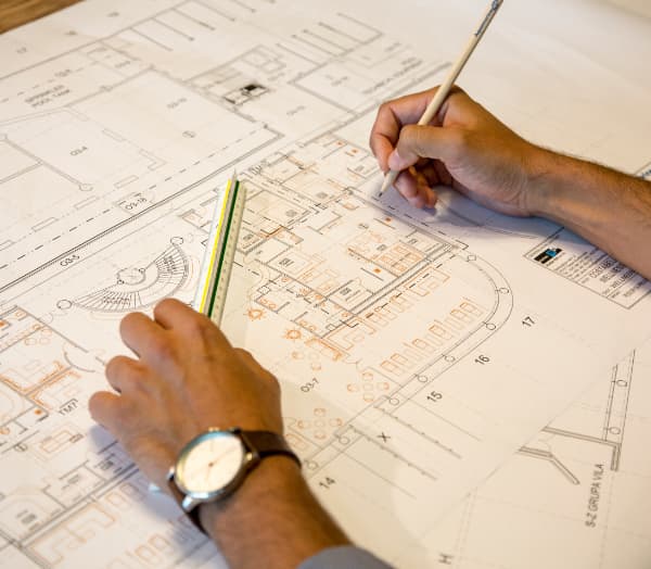 Technical drawing of a wellnessTechnical drawing of a wellness