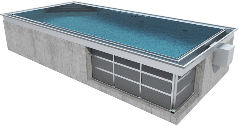 Visualization of self-supporting pool