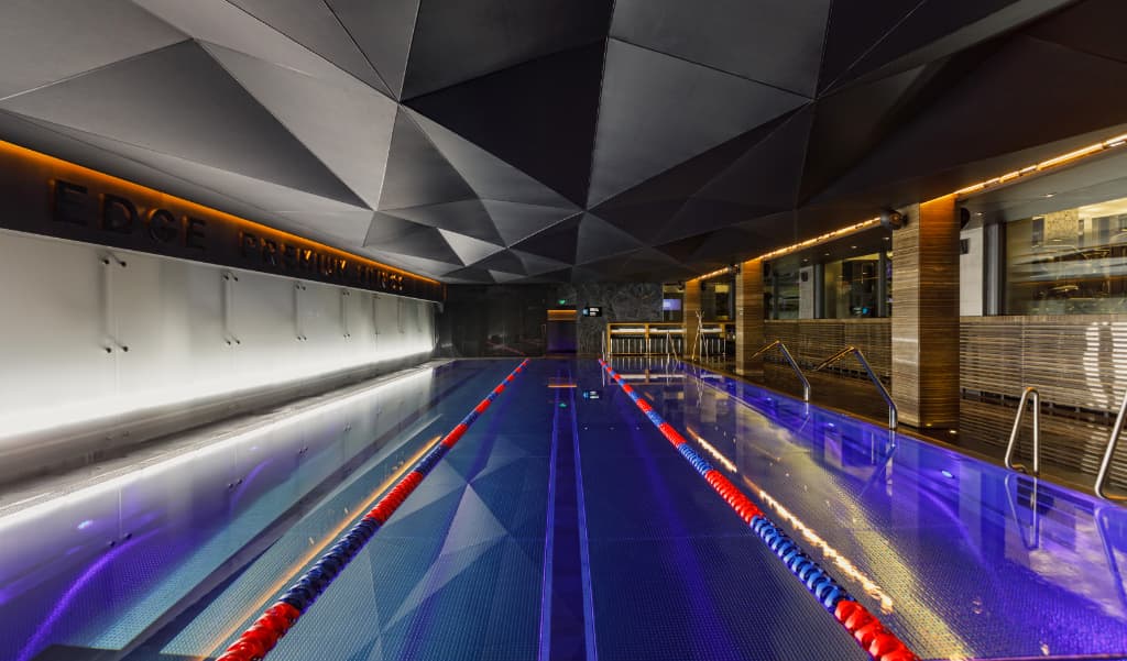 Extraordinary stainless steel swimming pool