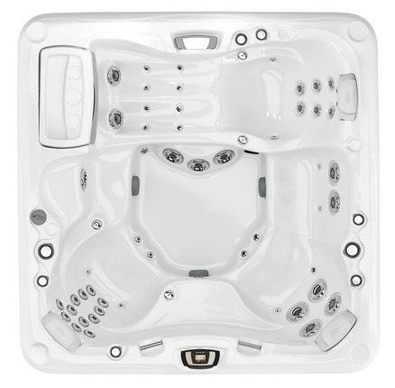 View from above on the hot tub equipment