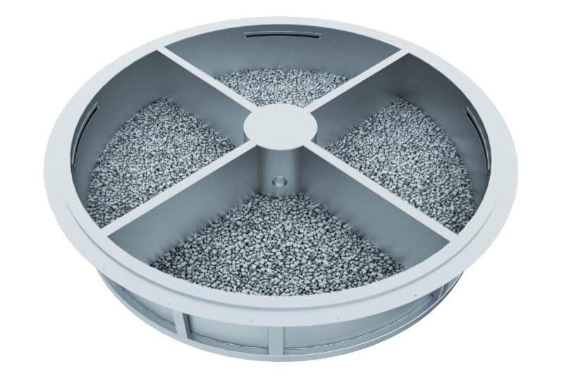 Visualization of a stainless steel Kneipp path