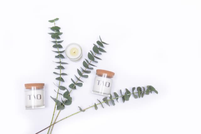 Packet for relaxation of candles and sauna whisk