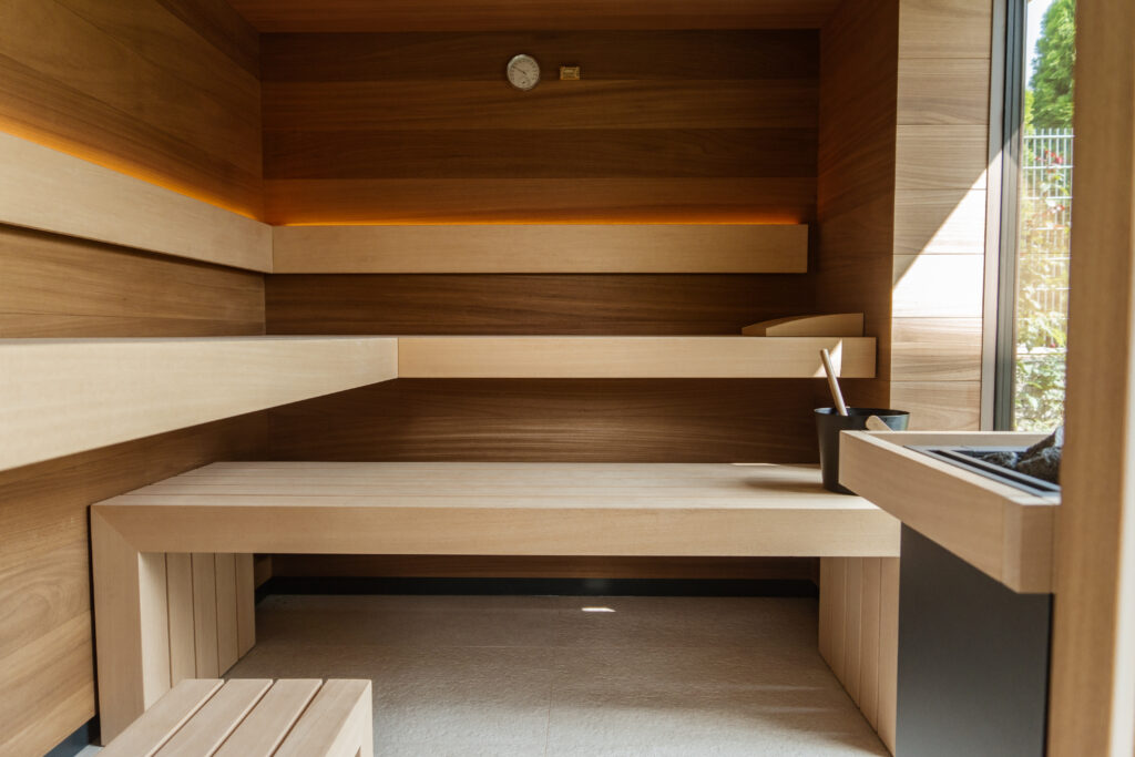 Luxury interior of the TAO sauna