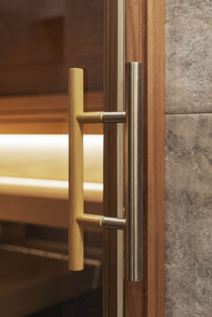 Precise work on details TAO sauna by IMAGINOX