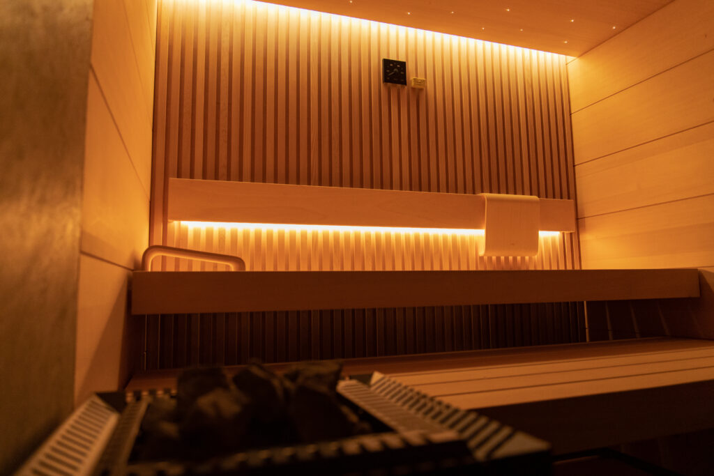 Exclusive TAO sauna with a starry sky