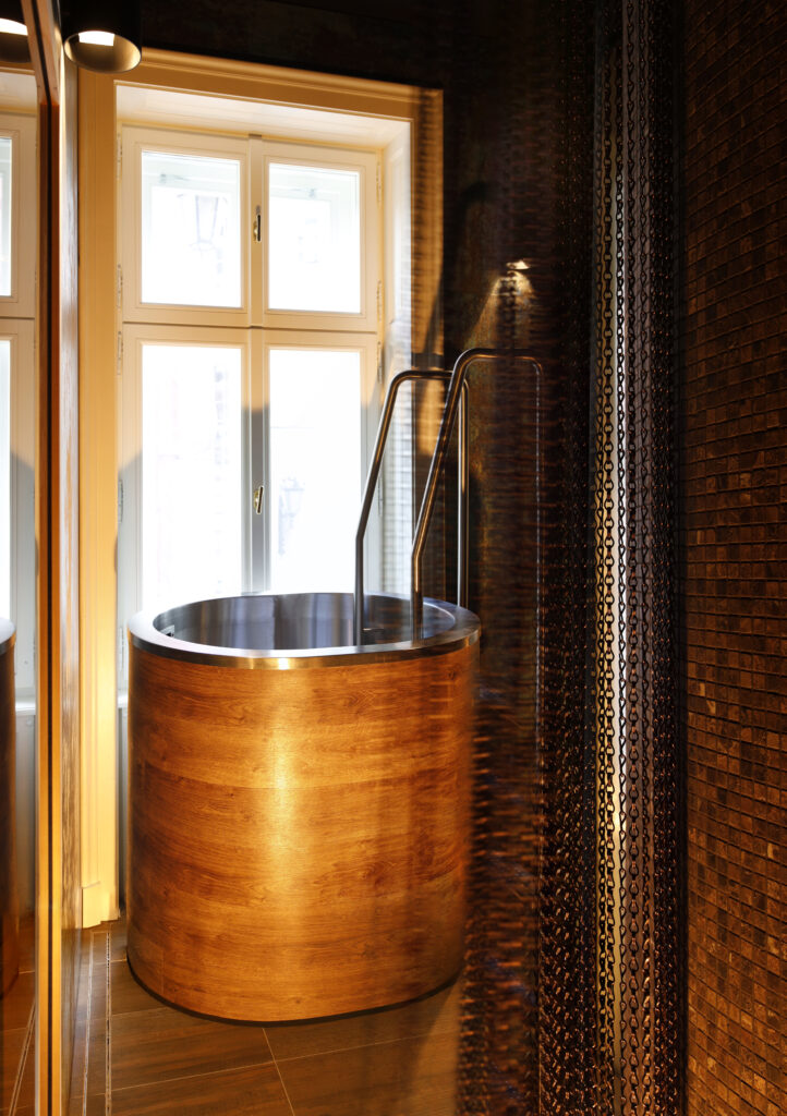 Stainless-steel plunge pool by IMAGINOX Pools