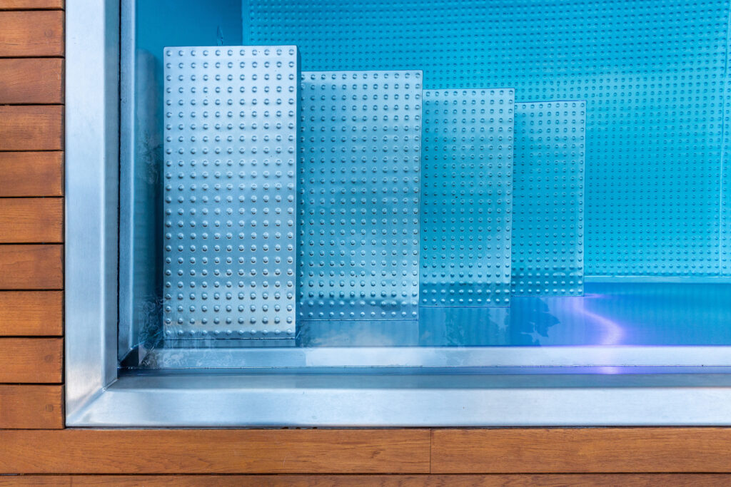 Detail of bracketed stairs