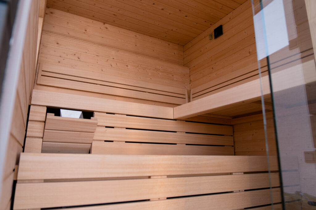 Finnish sauna measured to the place