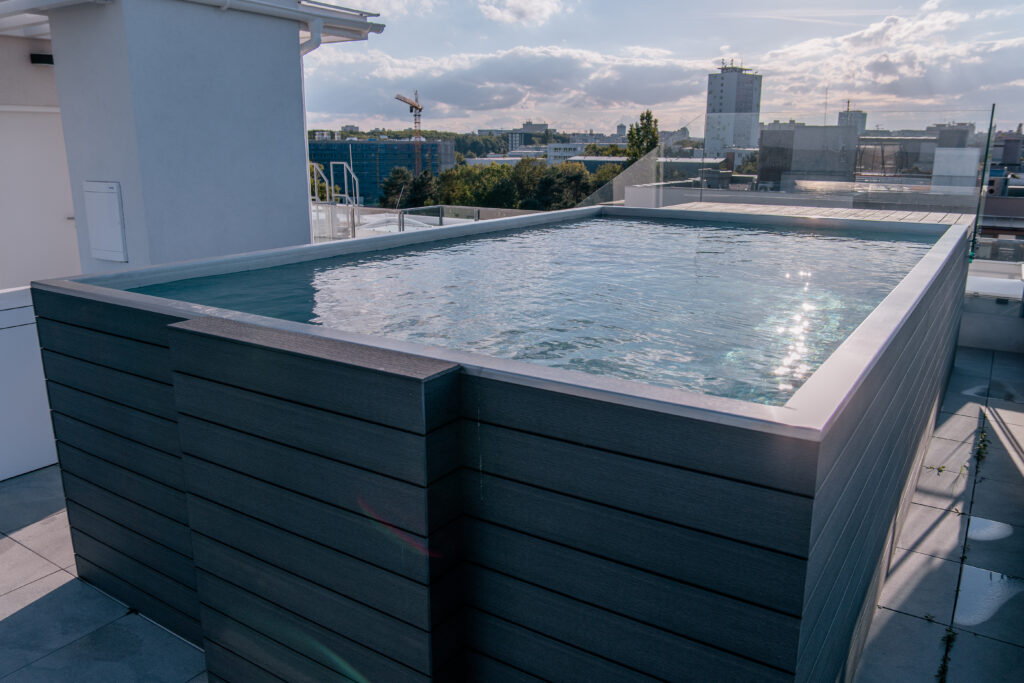 Due to the place, the pool is not inground